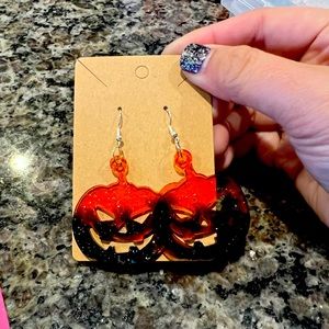 Scary Pumpkin Earrings